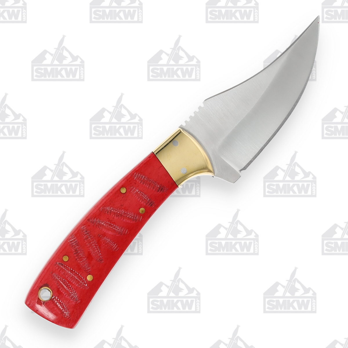 Frost Whitetail Red Jigged Bone Skinner Fixed Blade Knife FRWT1104R View 2