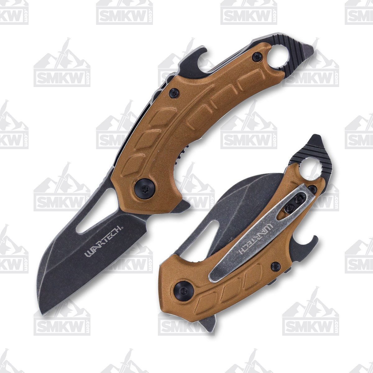 WarTech Assisted Pocket Knife with Tools 2in Wharncliffe Blade Desert NTPWT375DE View 1