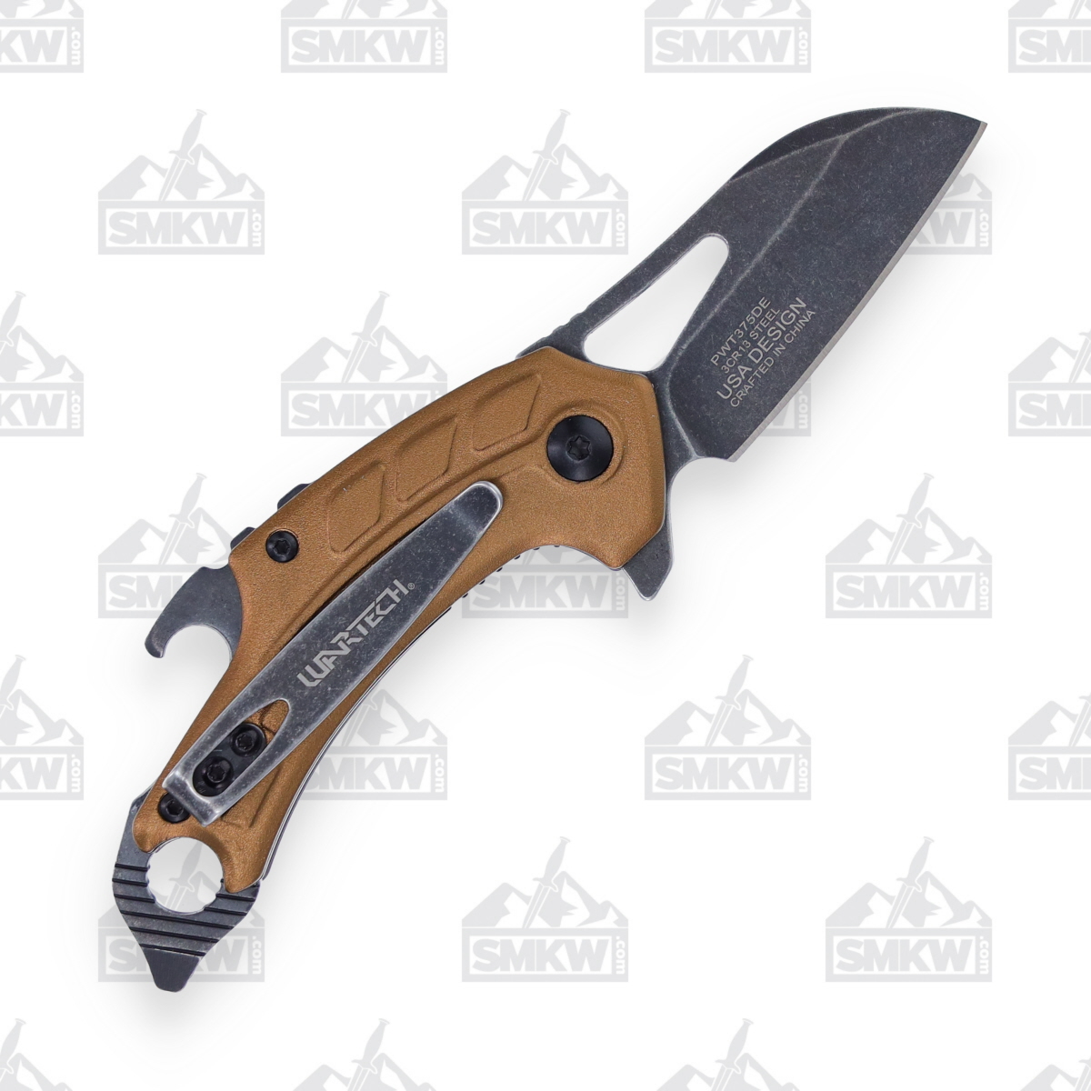 WarTech Assisted Pocket Knife with Tools 2in Wharncliffe Blade Desert NTPWT375DE View 3