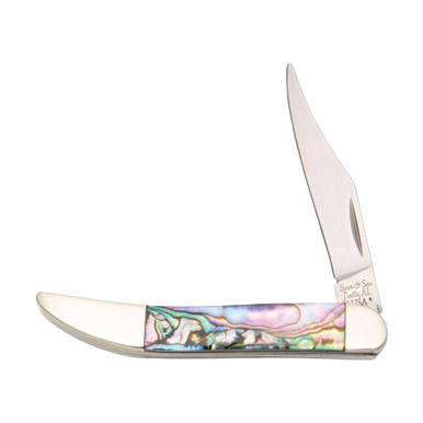 Bear & Son Little Toothpick Folding Knife Genuine Abalone BRAB1935 View 2