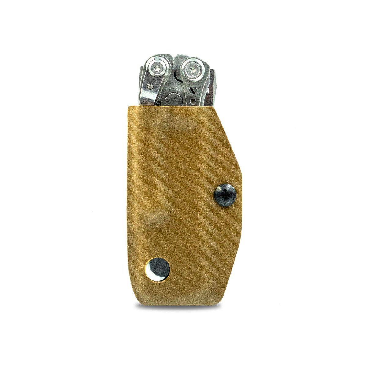 Clip & Carry Brown Carbon Fiber Sheath for Leatherman Skeletool LSKELCFBRN View 1