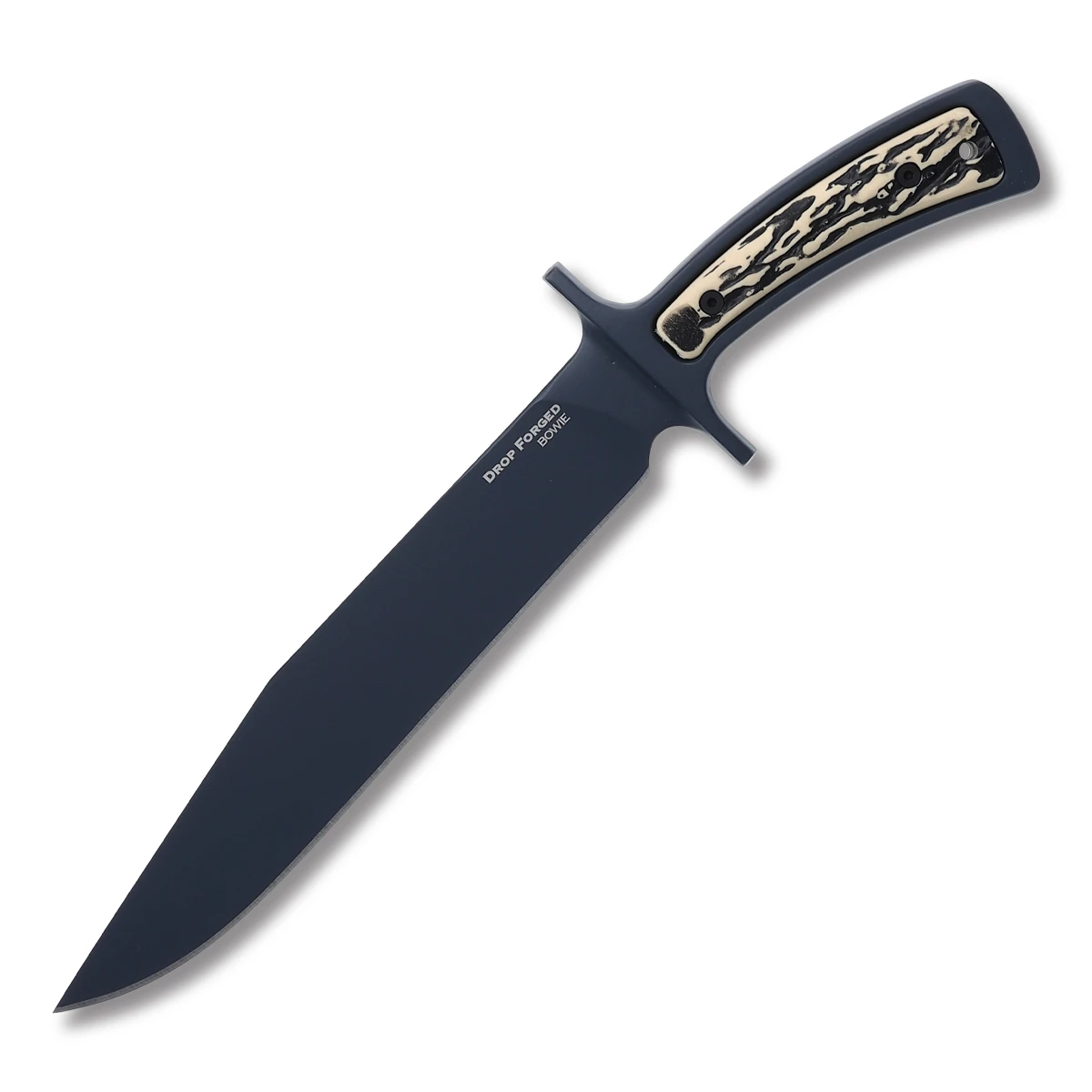 Cold Steel Drop Forged Bowie Knife 9.5in Plain Black Clip Point CS36MK View 1