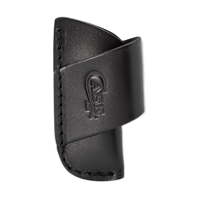 Case Medium Side Draw Black Leather Sheath View 1