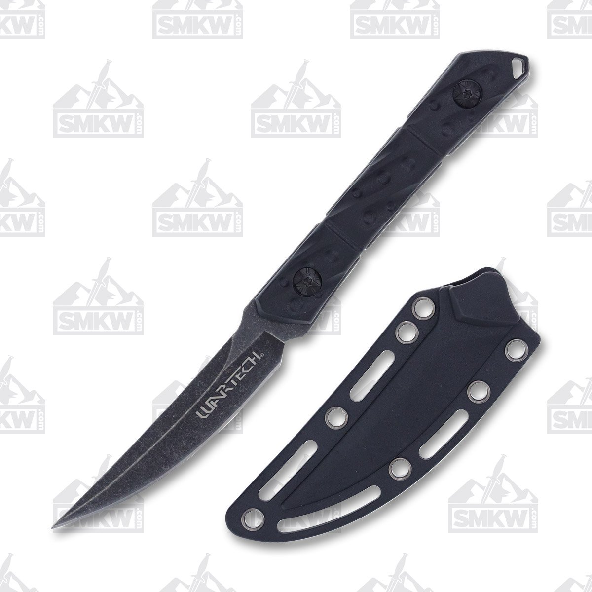 WarTech 8.5in Upswept Fixed Blade Knife Black NTHWT268BK View 1