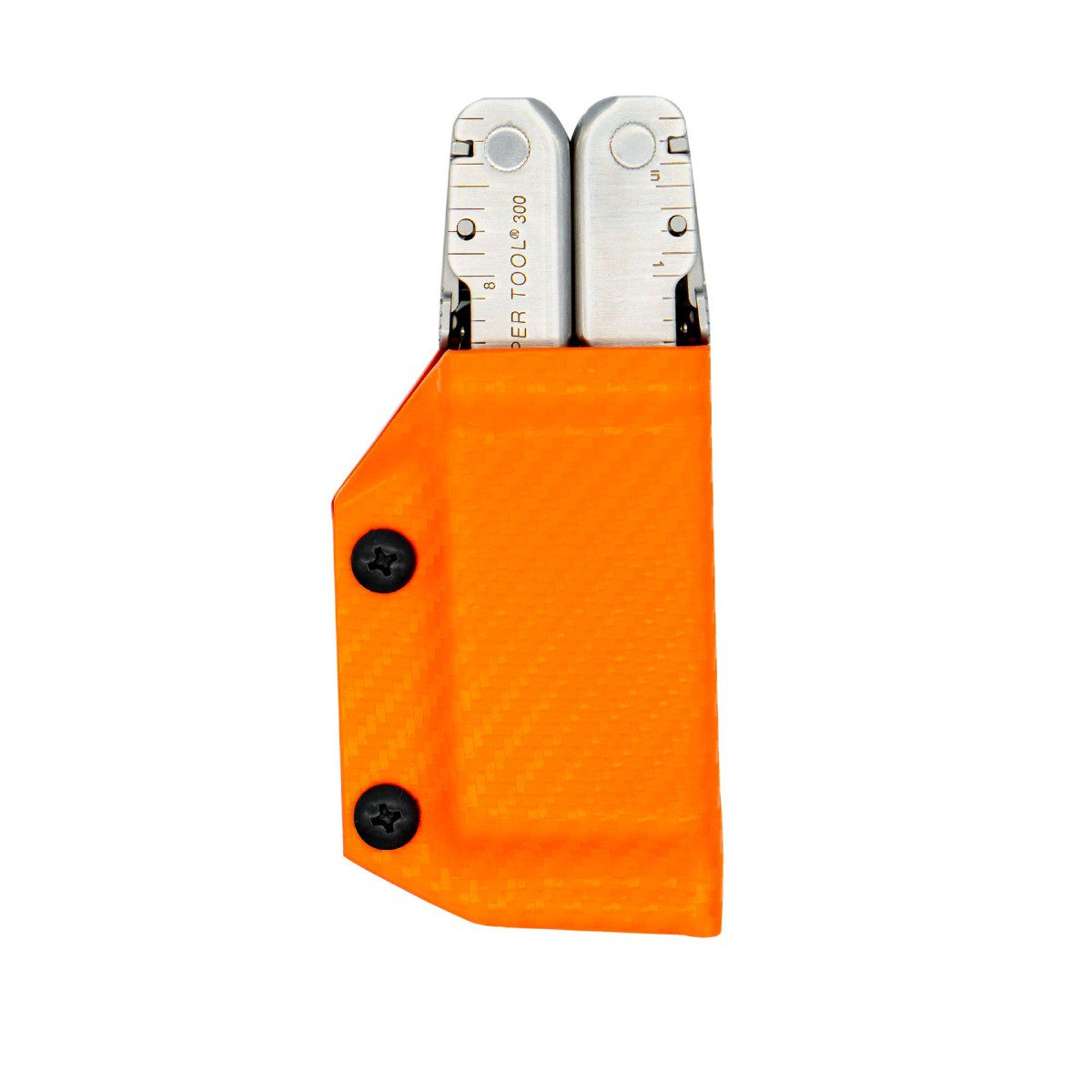 Clip & Carry Orange Carbon Fiber Sheath for Leatherman Super Tool 300 LST300CFORNG View 1