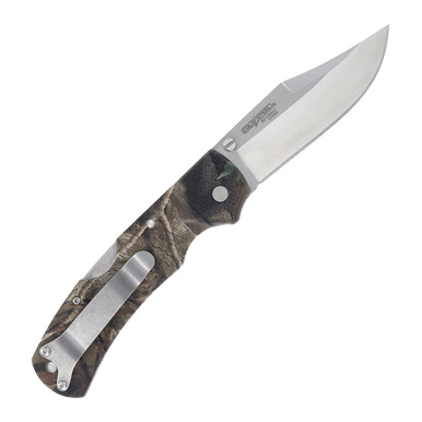Cold Steel Double Safe Hunter Camo 3.5in Plain Satin Clip Point CS23JE View 2