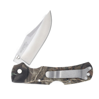 Cold Steel Double Safe Hunter Camo 3.5in Plain Satin Clip Point CS23JE View 6