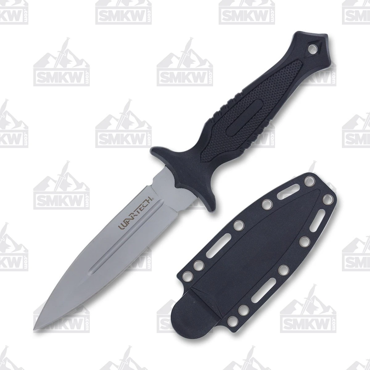 Wartech Double Edge Boot Knife 4.5 Inch Plain Satin Dagger NTHWT269CH View 1