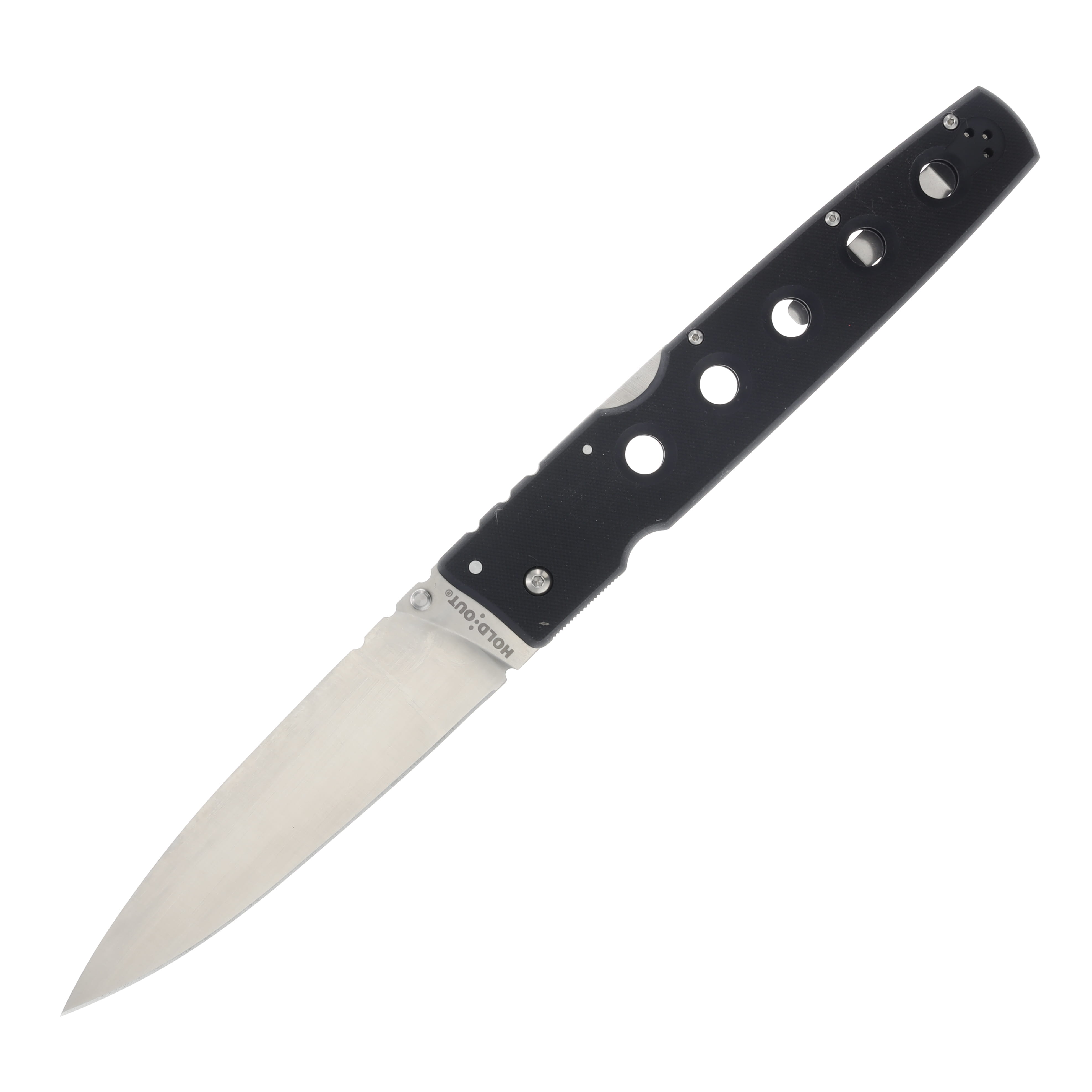 Cold Steel Hold Out Folding Knife 6in Plain Satin Spear Point CS11G6 View 1