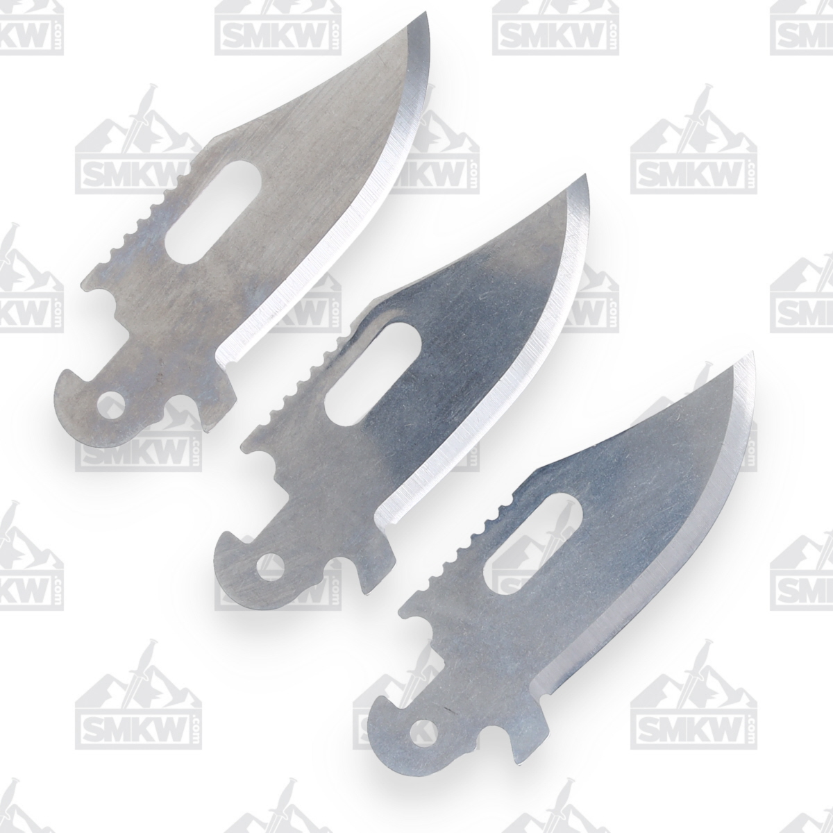 Cold Steel Click N Cut Replacement Blade 2.5in Plain Bowie 3 Pack CS40AP3D View 2