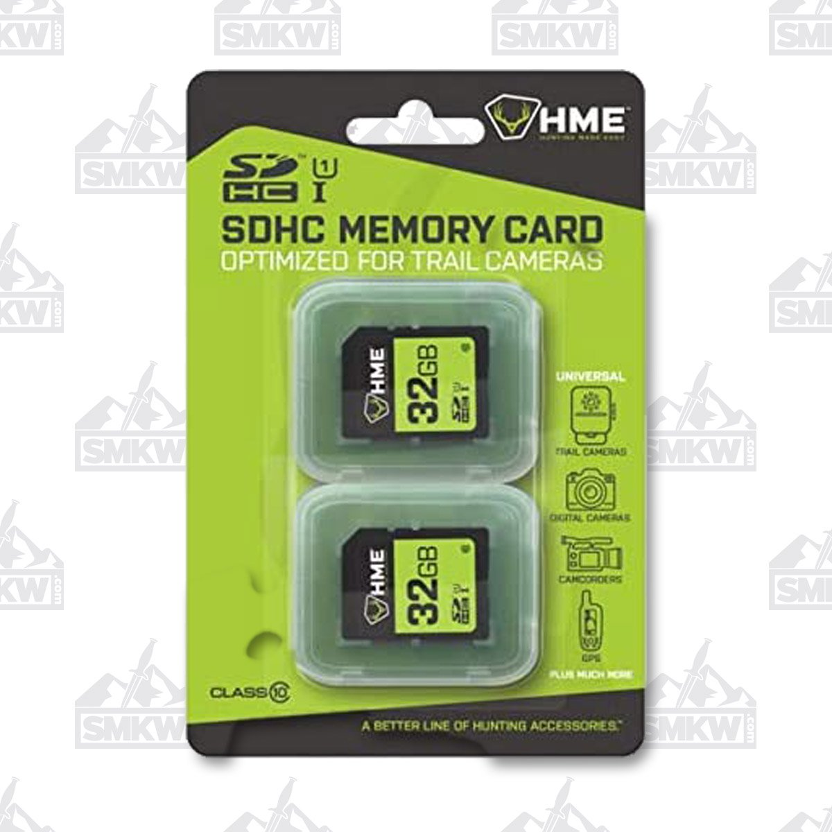 HME 32GB SDHC Trail Cam Memory Card 2-Pack - Class 10 HME32GB2PK View 1
