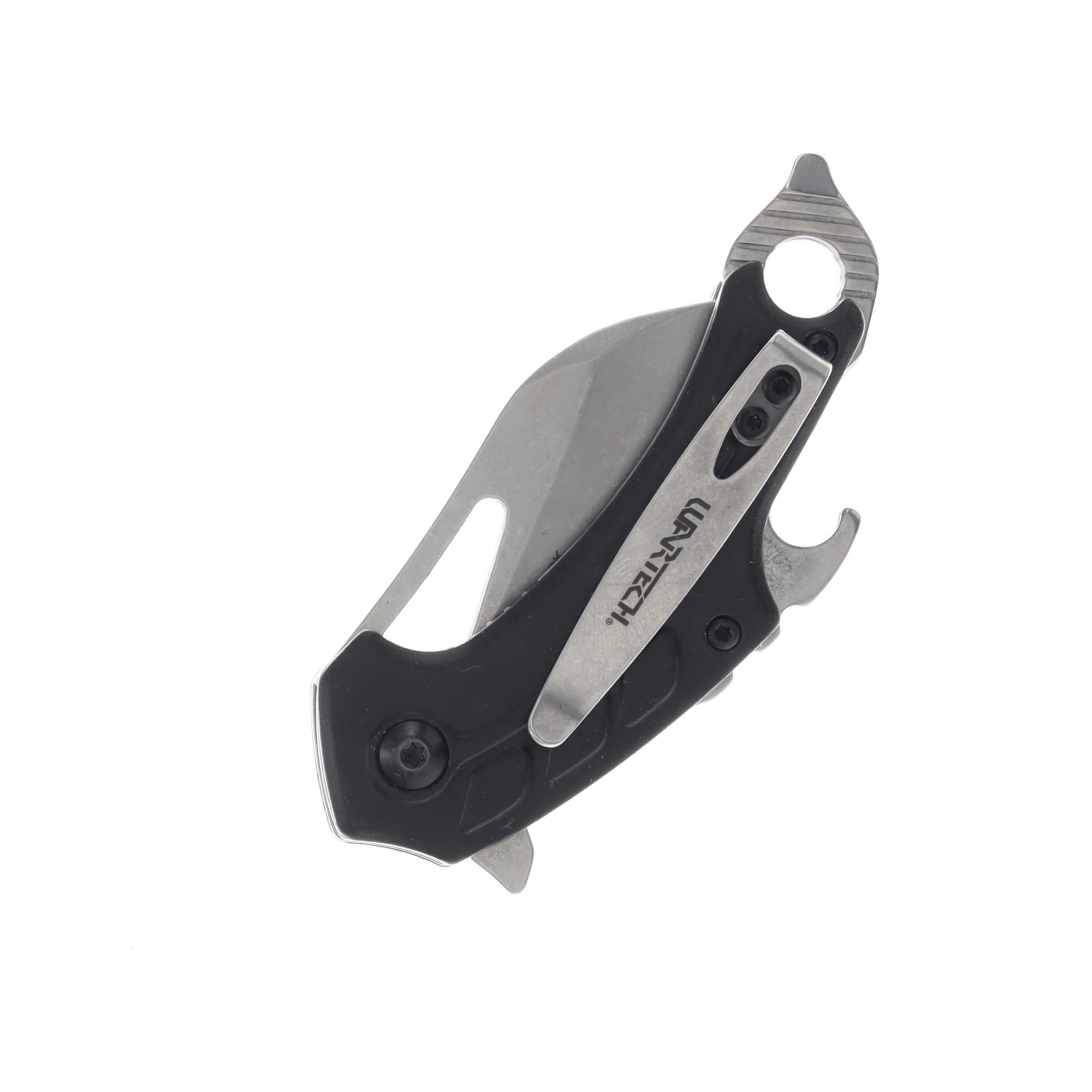 Neptune Trading Wartech A/O Locking Folder Blk Aluminum 2” Satin Wharncliffe Tools NTPWT375BK View 2