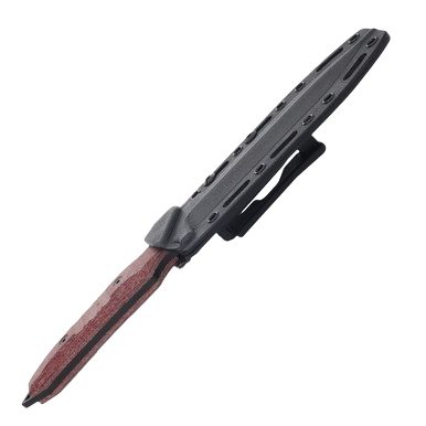 Viper Fearless Fixed Blade Knife Black DLC/Red Canvas Burlap View 7