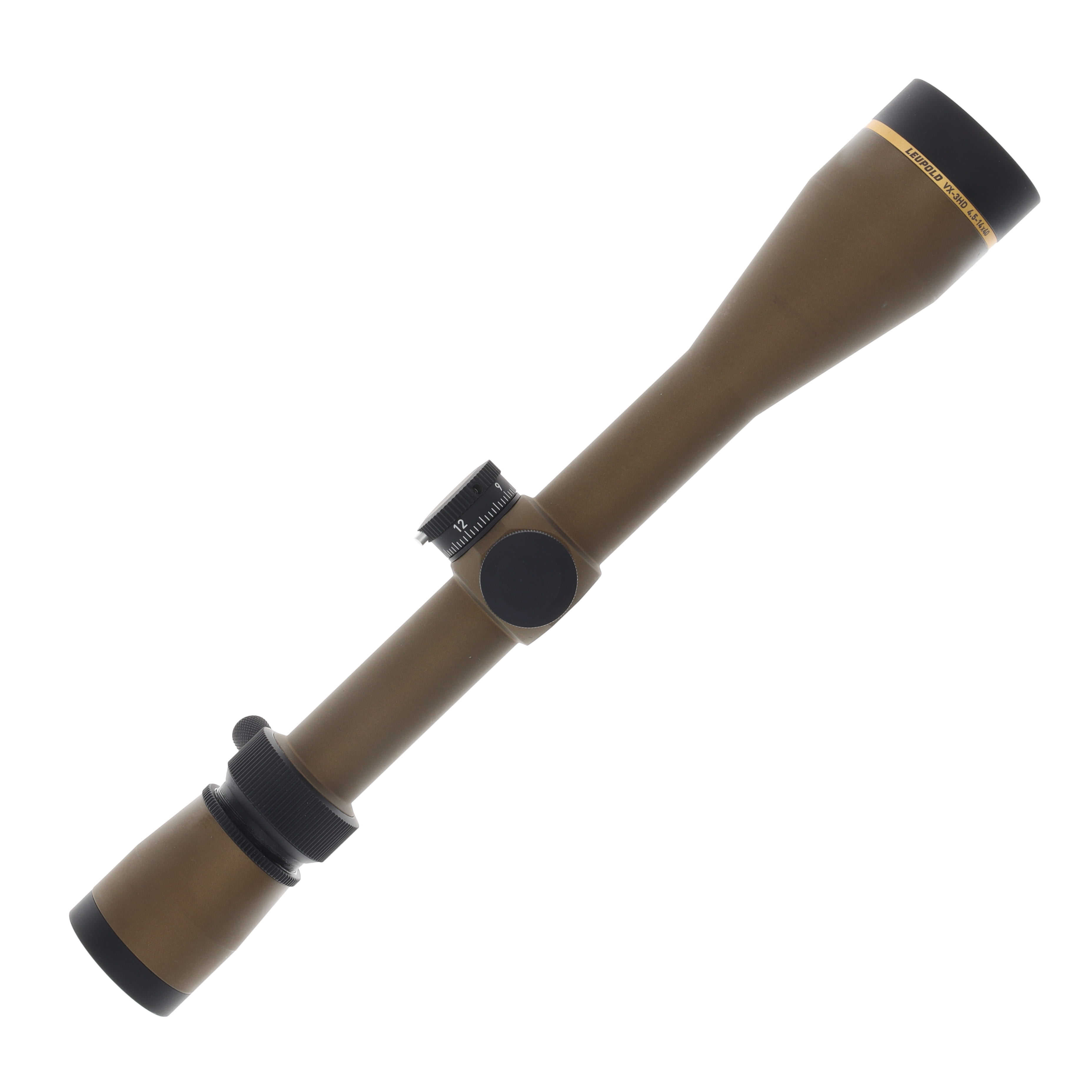 Leupold VX-3HD CDS-ZL Burnt Bronze Scope 4.5-14x40 Wind-Plex Reticle LU180621 View 4