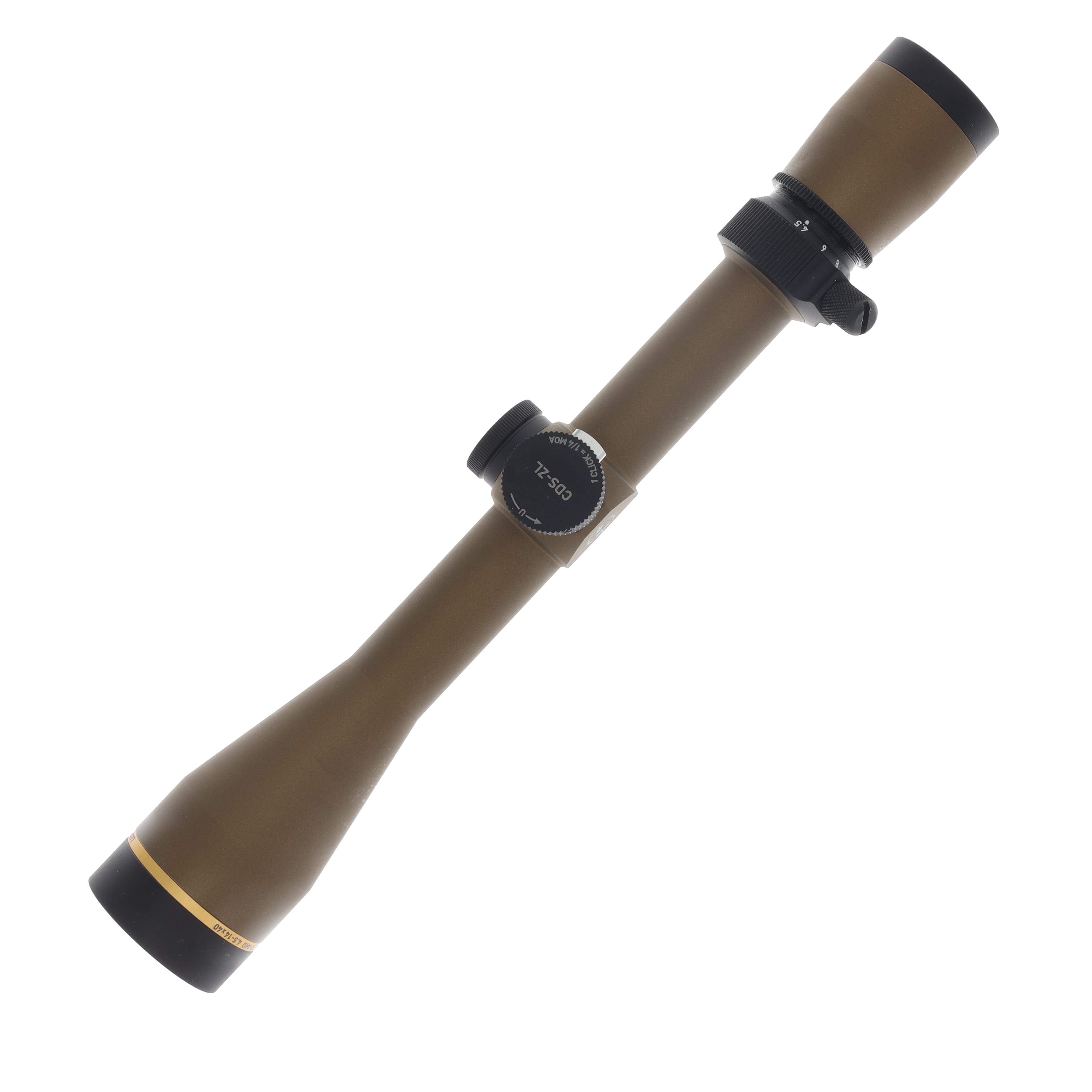 Leupold VX-3HD CDS-ZL Burnt Bronze Scope 4.5-14x40 Wind-Plex Reticle LU180621 View 2