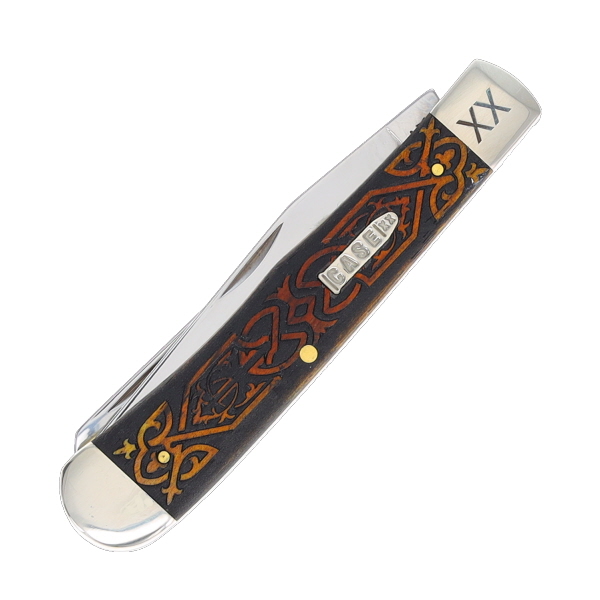 Case XX Celtic Knot Antique Bone Trapper Folding Knife CA10743CK View 3