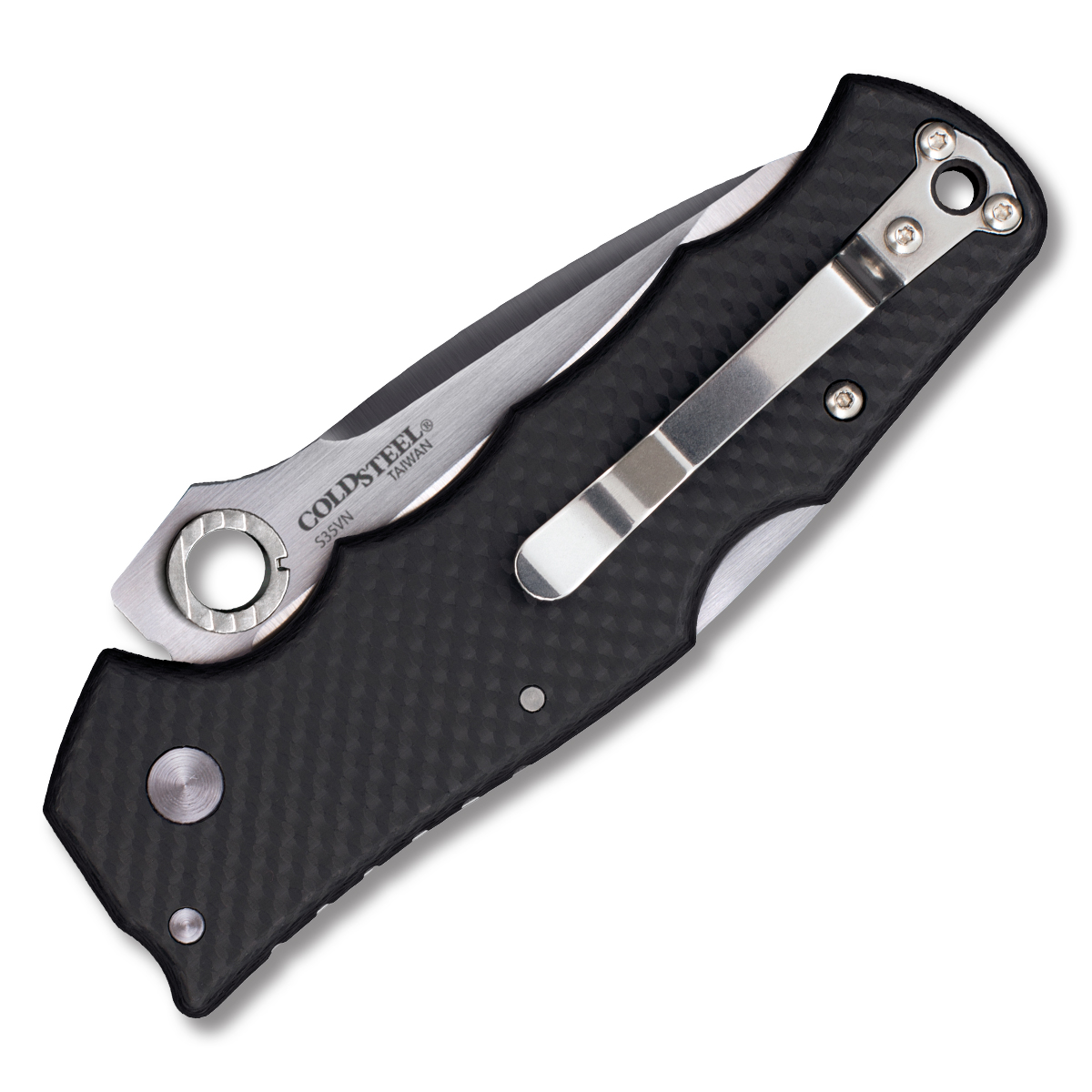 Cold Steel Silver Eye Elite Folding Knife 3.5in Plain Satin Drop Point CS62QCFB View 2