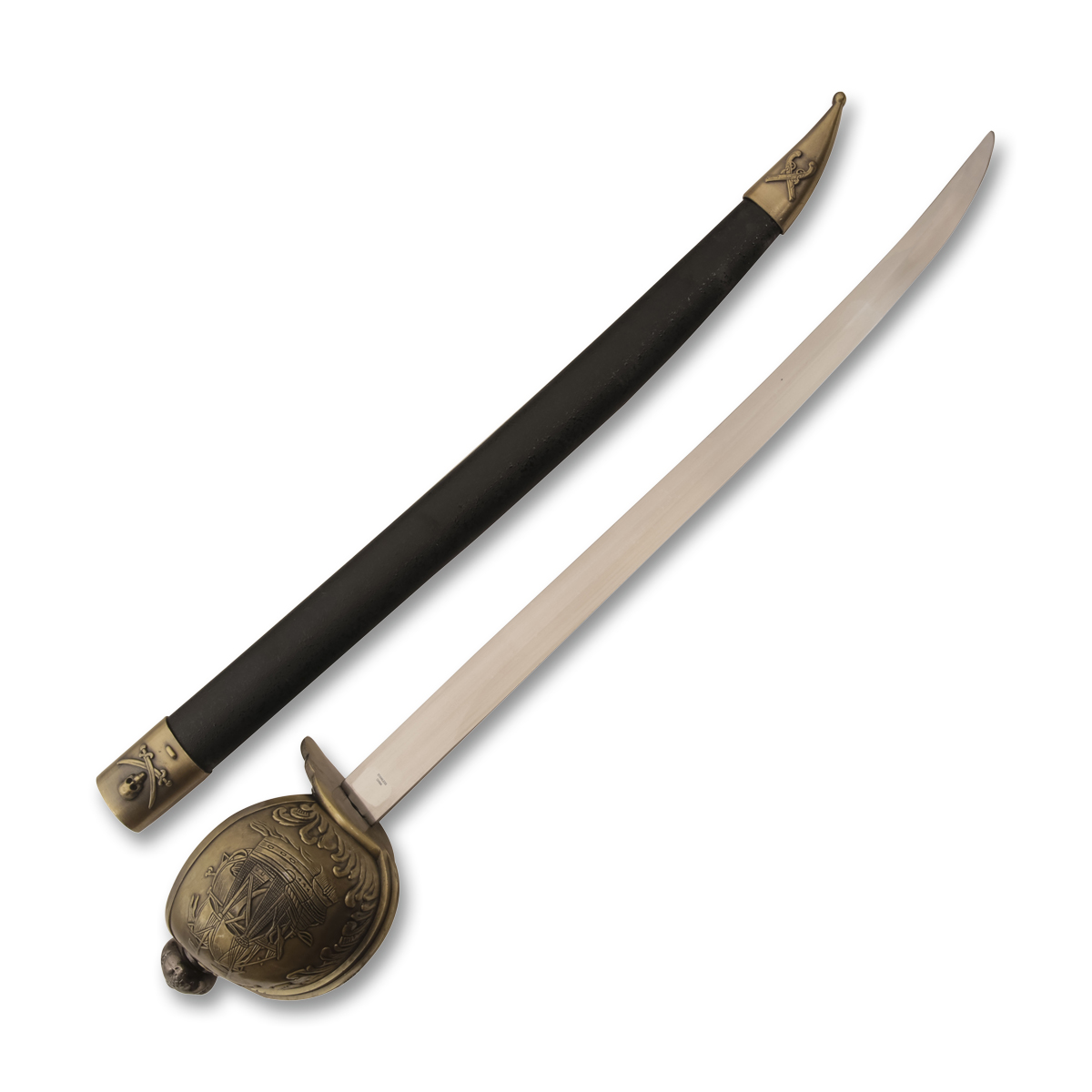SZCO Supplies Pirate Cutlass Sword Antique Finish 29.5in Plain Blade DBYK132 View 2