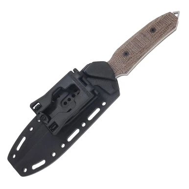 Viper Fearless Fixed Blade Knife Sleipner/Brown Canvas Burlap Micarta View 5