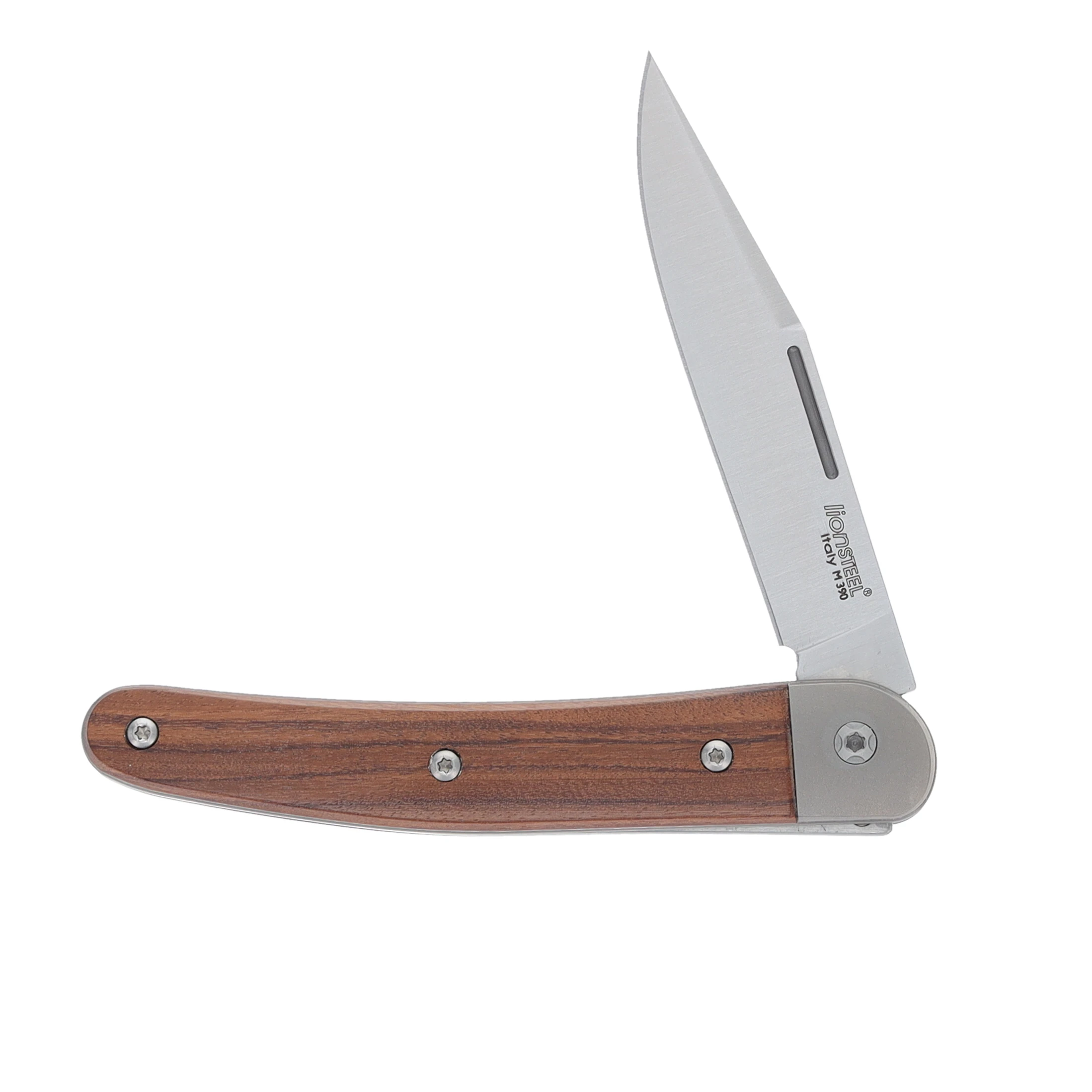 LionSteel Jack 1 Clip Point Santos Wood Folding Knife LSJK1ST View 1