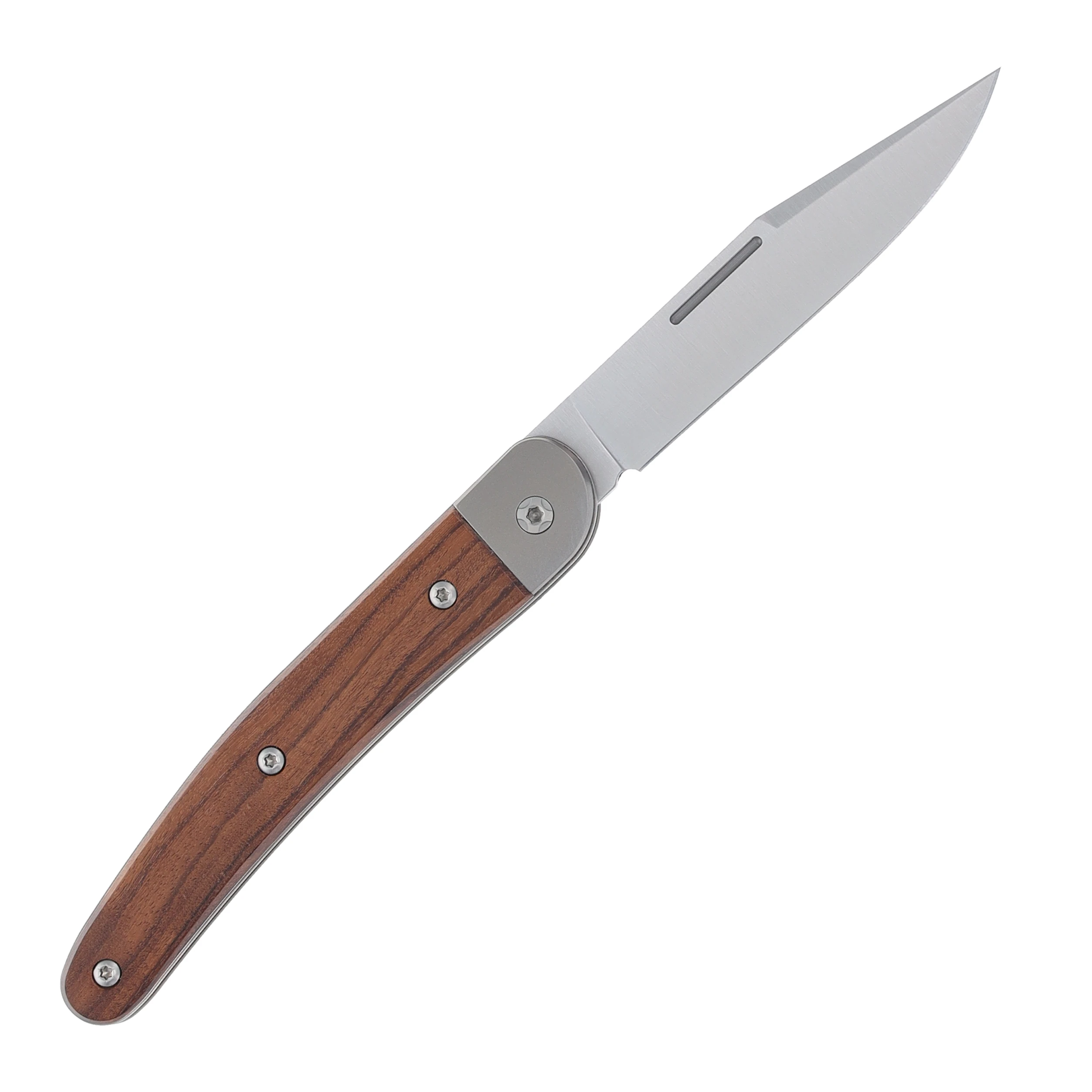 LionSteel Jack 1 Clip Point Santos Wood Folding Knife LSJK1ST View 4