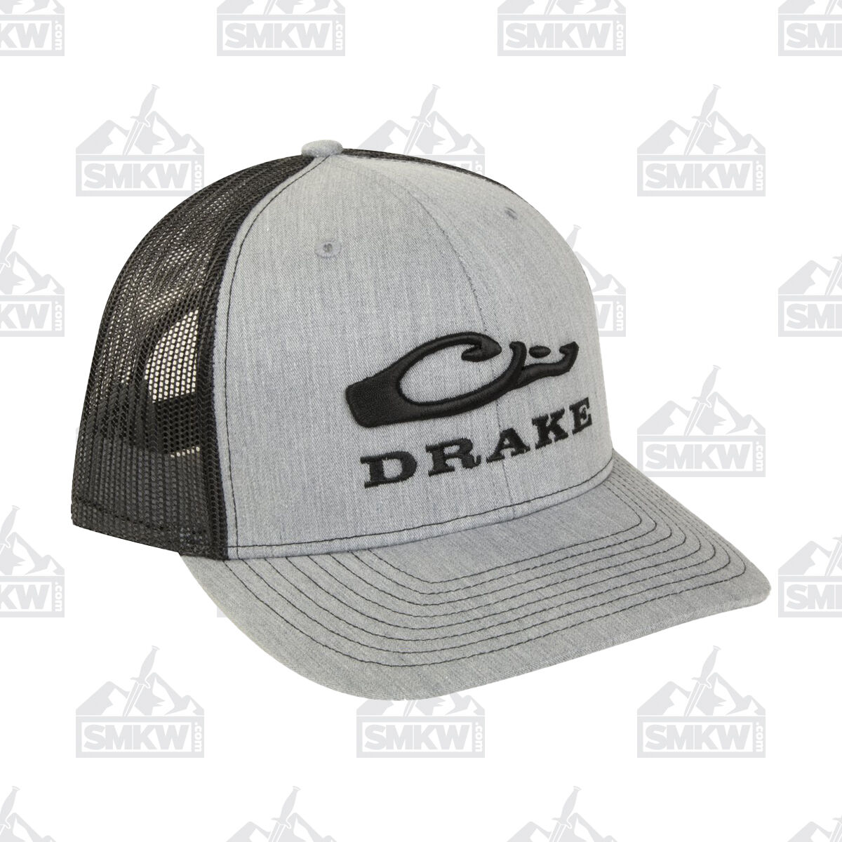 Drake Waterfowl Mesh Back Cap Heather Gray Black Combo DH4010HBK View 1