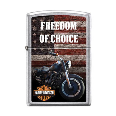 Zippo Harley-Davidson Freedom of Choice Lighter Street Chrome View 1
