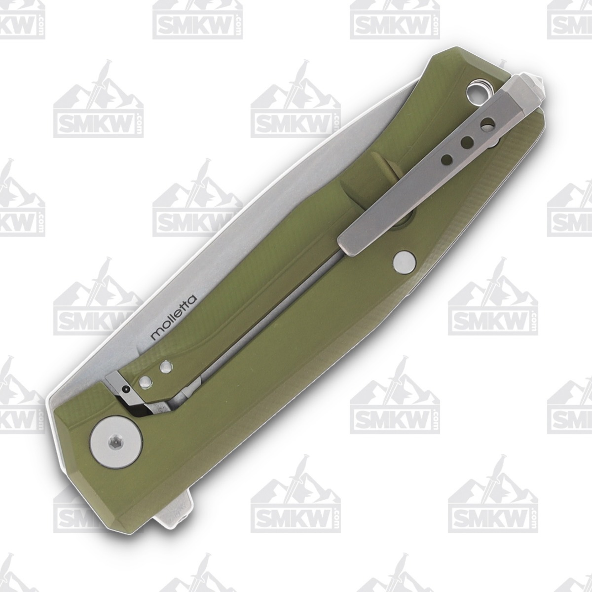 LionSteel Myto Green Aluminum Satin Folding Knife LSMT01AGS View 6