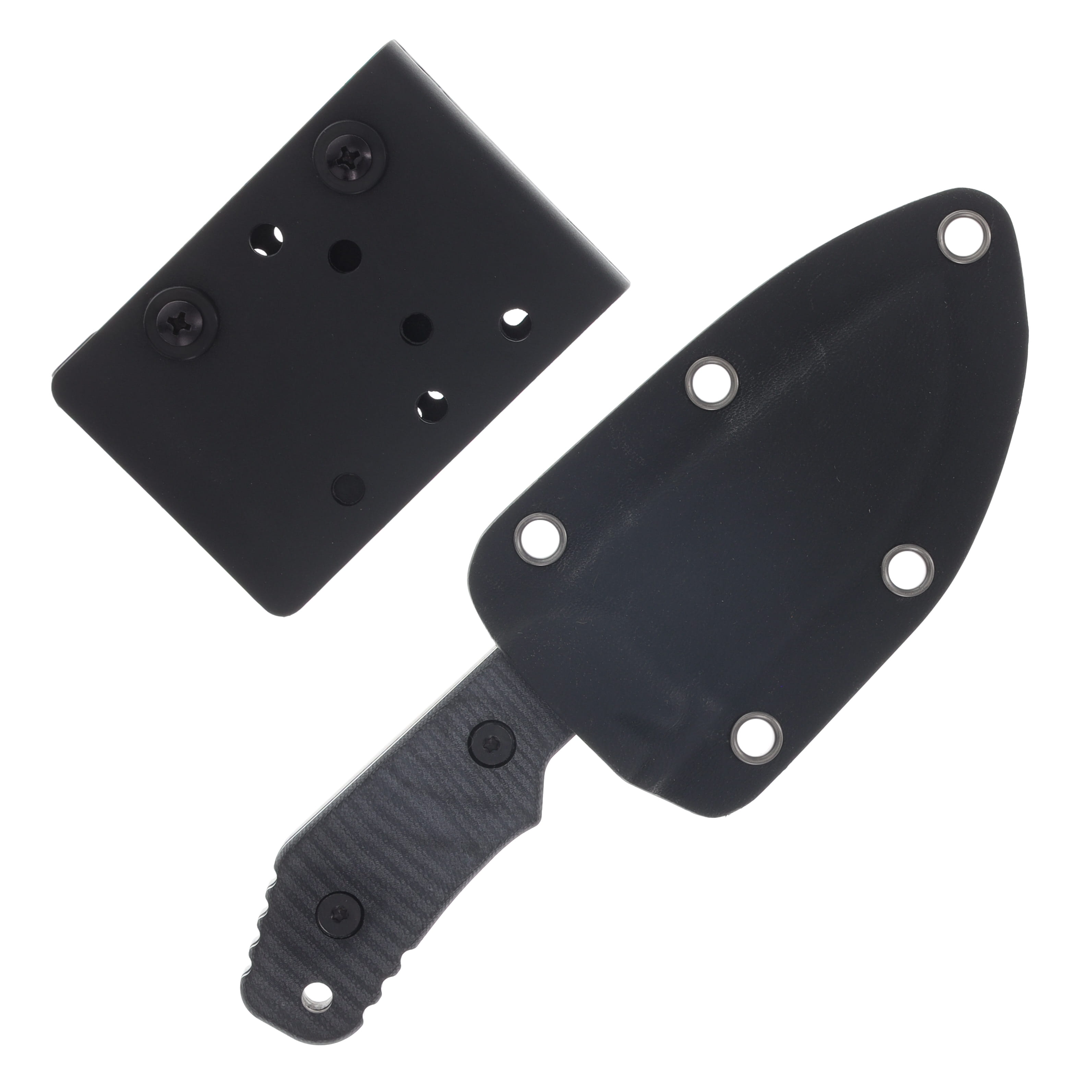 Boker Plus Little Dvalin Black 3.15in Drop Point Fixed Blade Knife BK02BO033 View 5