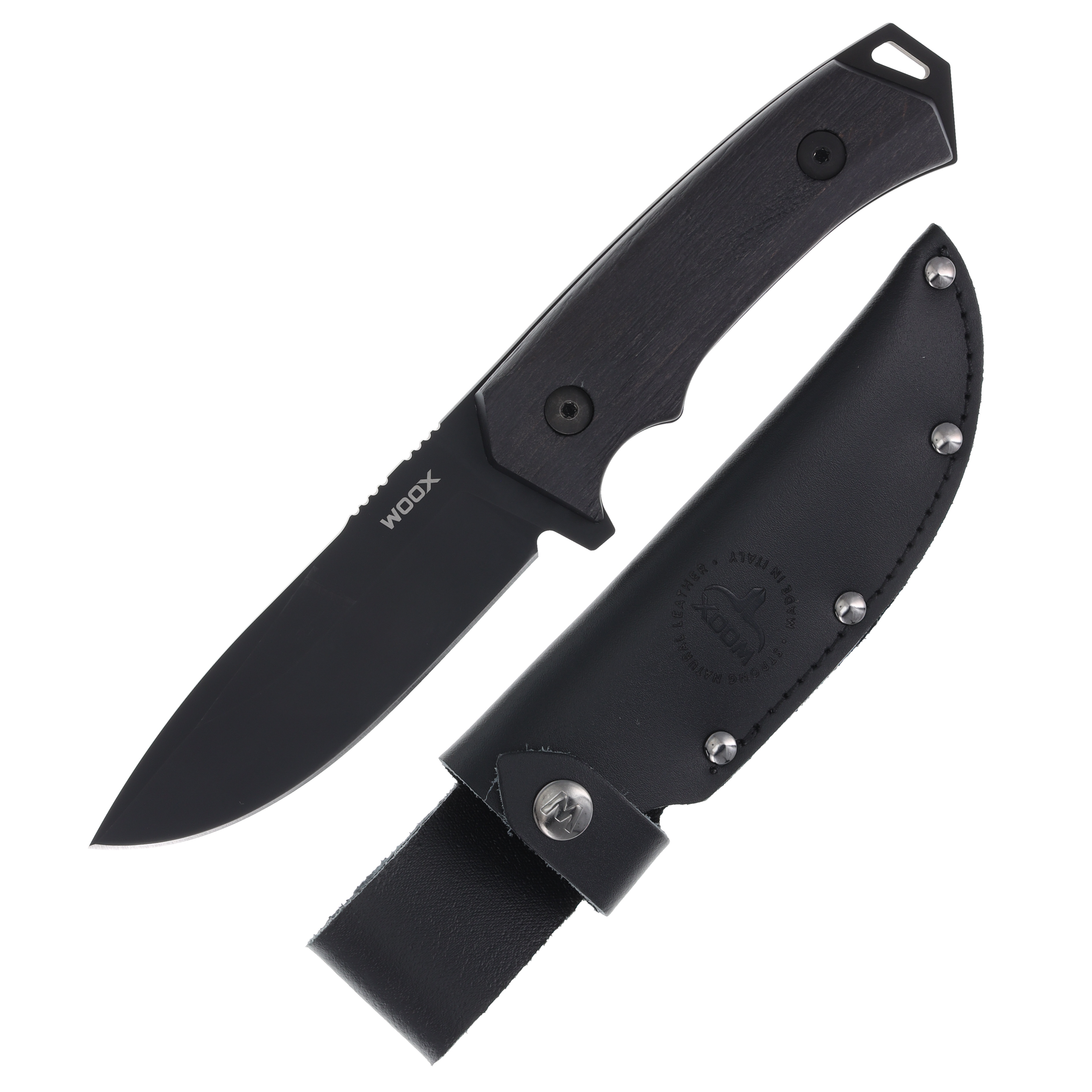 Woox Rock 62 Phantom Fixed Blade Knife Black BUKNF00109 - Smoky