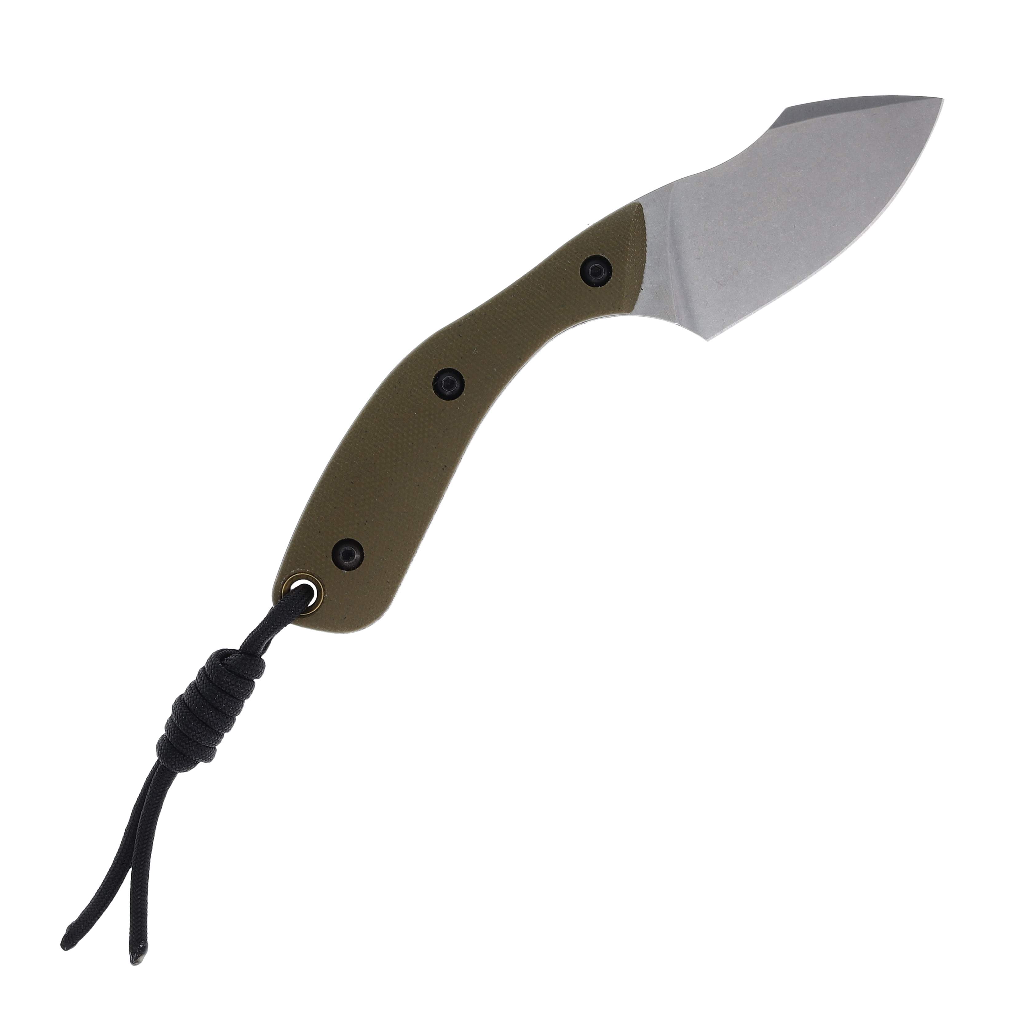 Smith & Sons Apex Fixed Blade Knife OD Green Micarta 2.87in Plain Satin SM034103 View 2