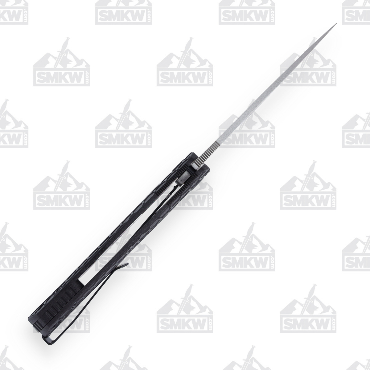 Honey Badger Large Drop Point Limited Edition Knife Black 3.63in Stonewash Blade HB1286 View 9