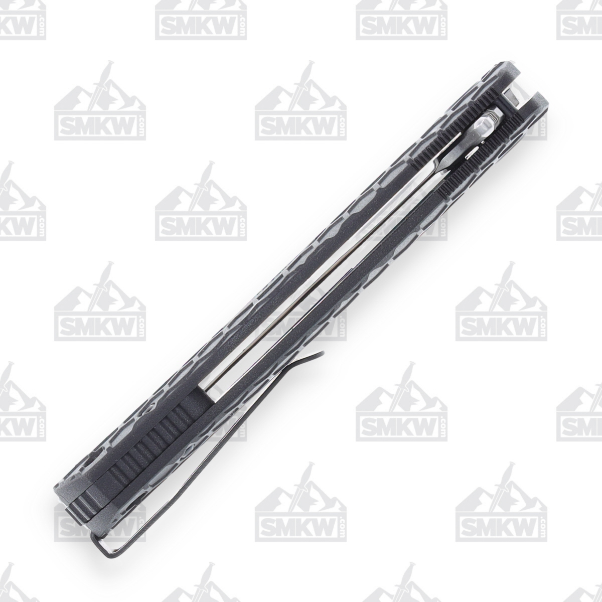 Honey Badger Large Drop Point Limited Edition Knife Black 3.63in Stonewash Blade HB1286 View 8