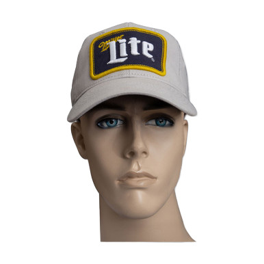 Miller Lite Logo Light Gray Hat View 5