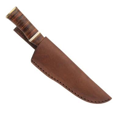 Rite Edge Sahara Fighter Fixed Blade Knife Damascus/Wood View 2