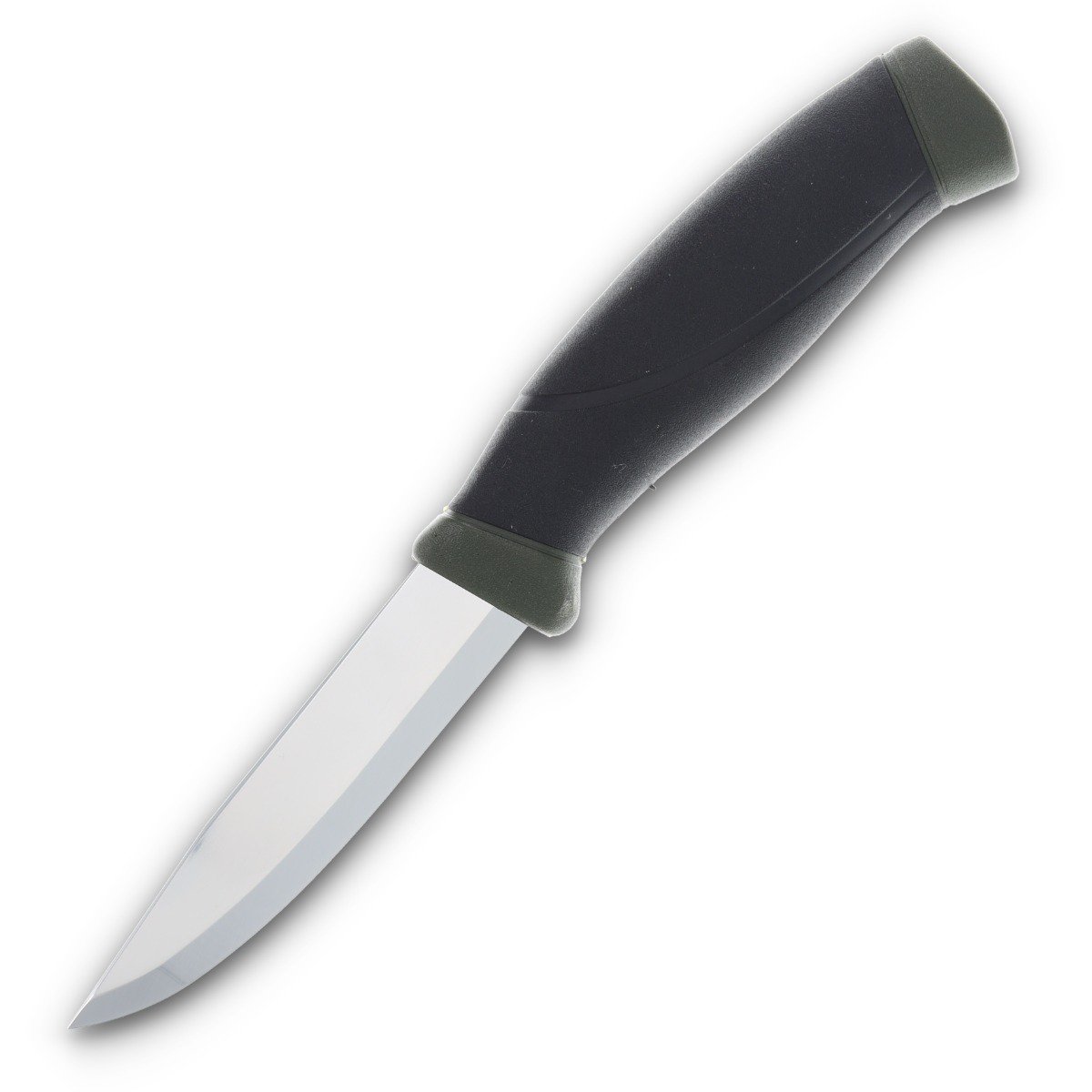 Morakniv Companion Fixed Blade Knife Black and Military Green 4.1in Clip Point FS11827 View 1