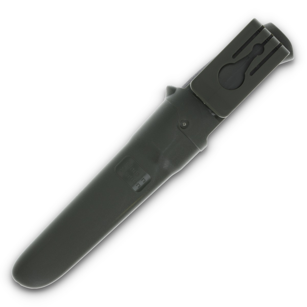 Morakniv Companion Fixed Blade Knife Black and Military Green 4.1in Clip Point FS11827 View 6