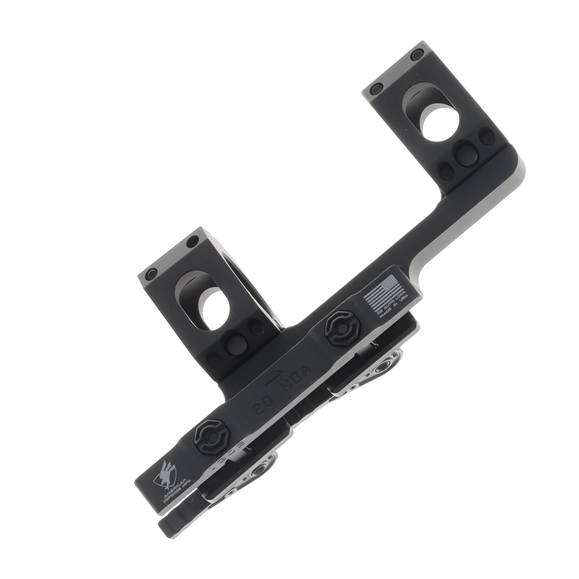 ADM Dual Ring Scope Mount 2 Inch Offset ADRECON20MOA View 2