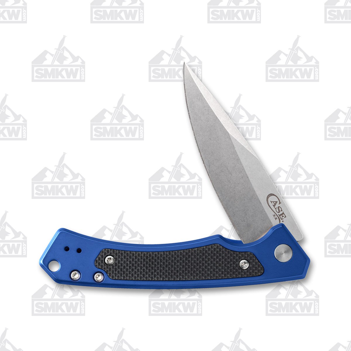 Case XX Marilla Folding Knife Stonewash/Blue Aluminum and G-10 CA25882 View 1