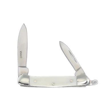 Rough Rider White Smooth Bone Mini Canoe Folding Knife RR2461 View 2