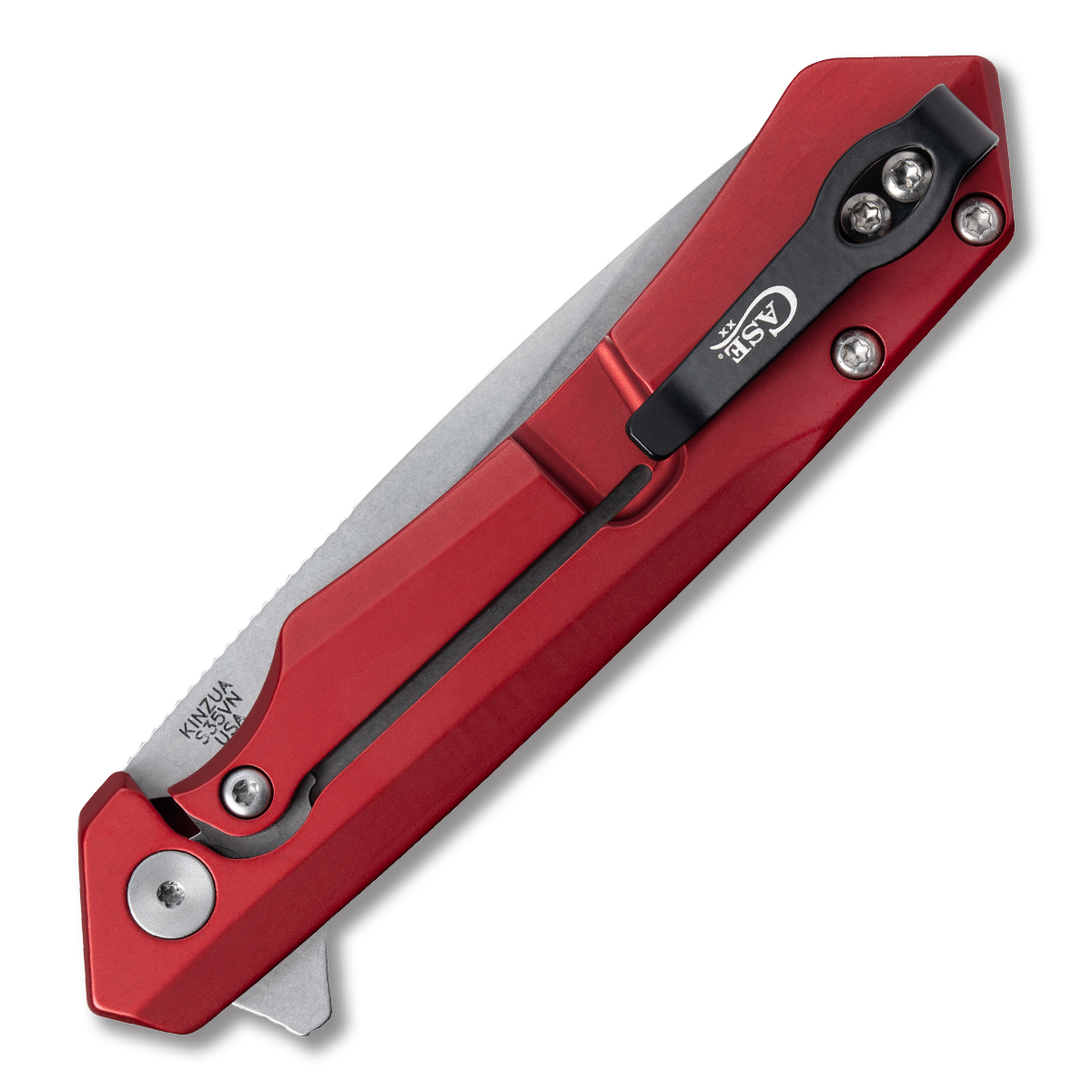 Case XX Kinzua Folding Knife Red Tanto CA64664 View 5