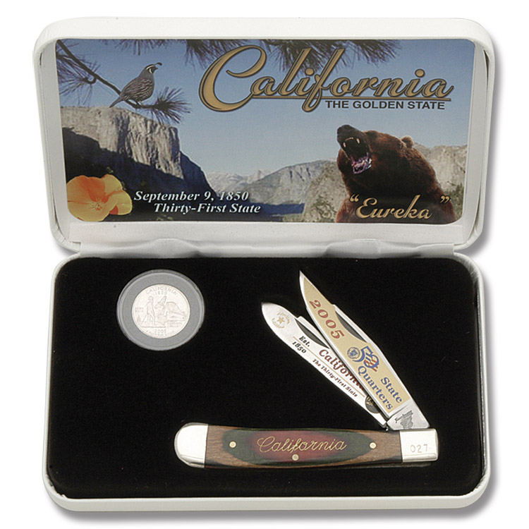 Frost Cutlery California State Quarter & Trapper Collector Set FR312CA View 1