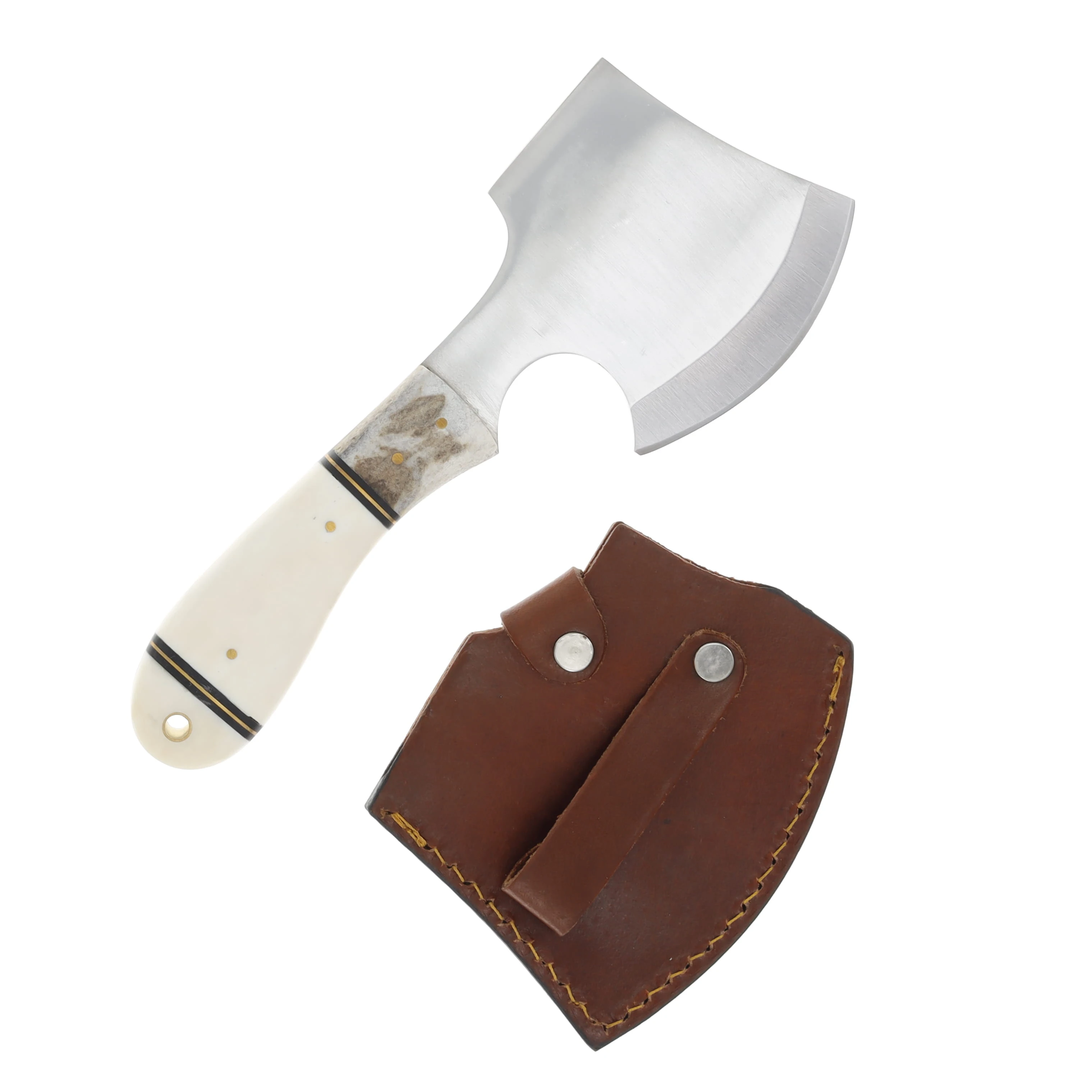 SZCO Supplies Classic Bone and Stag Hatchet 8in DH8018 View 2