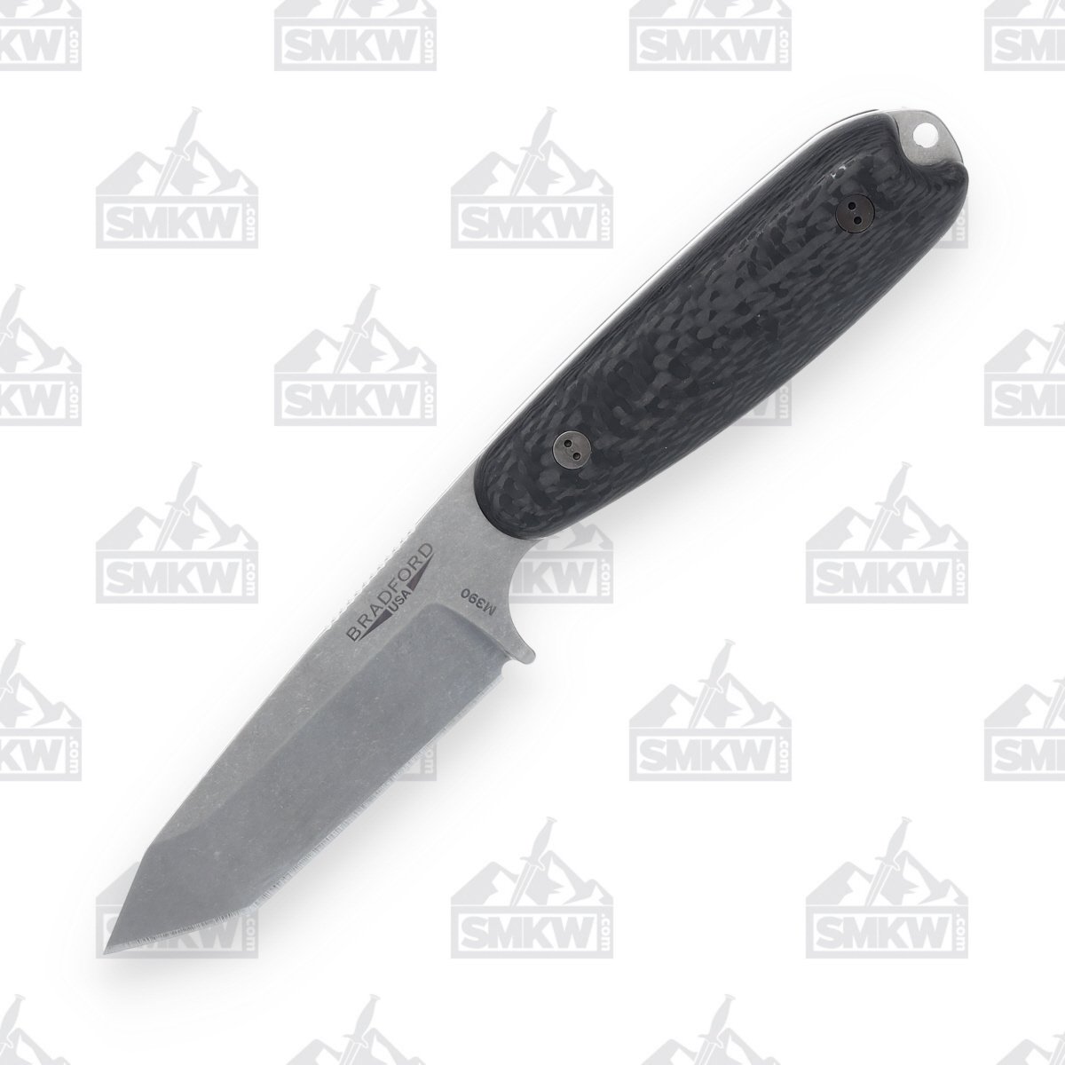 Bradford Guardian 3.5 Fixed Blade Knife Stonewash M390 Tanto/3D Carbon Fiber BRAD2208 View 1