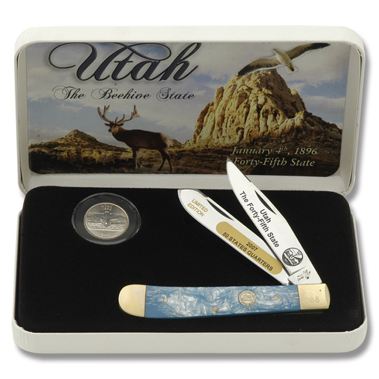 Frost Cutlery Utah State Quarter & Trapper Collector Set FR312UT View 1