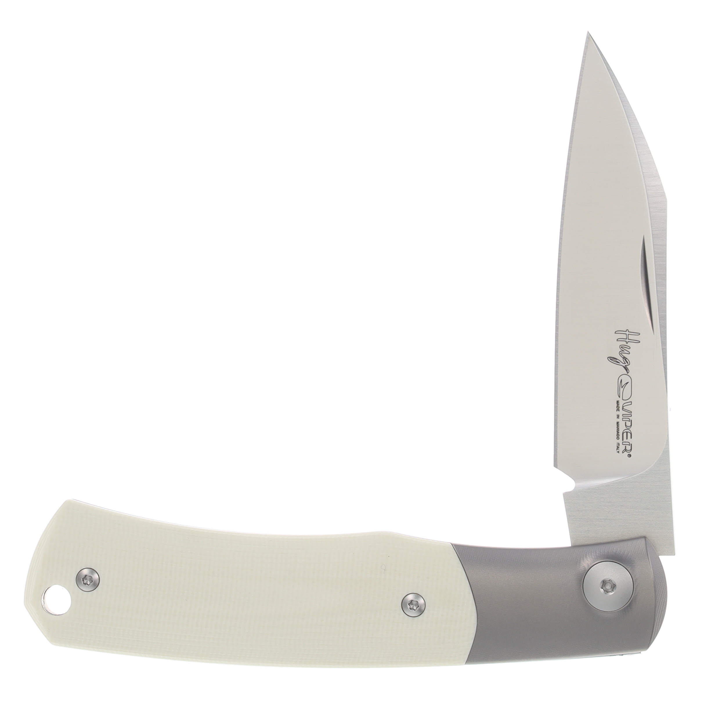 Viper Hug One Bolster GI Folding Knife Ivory G-10 V5992GI View 6