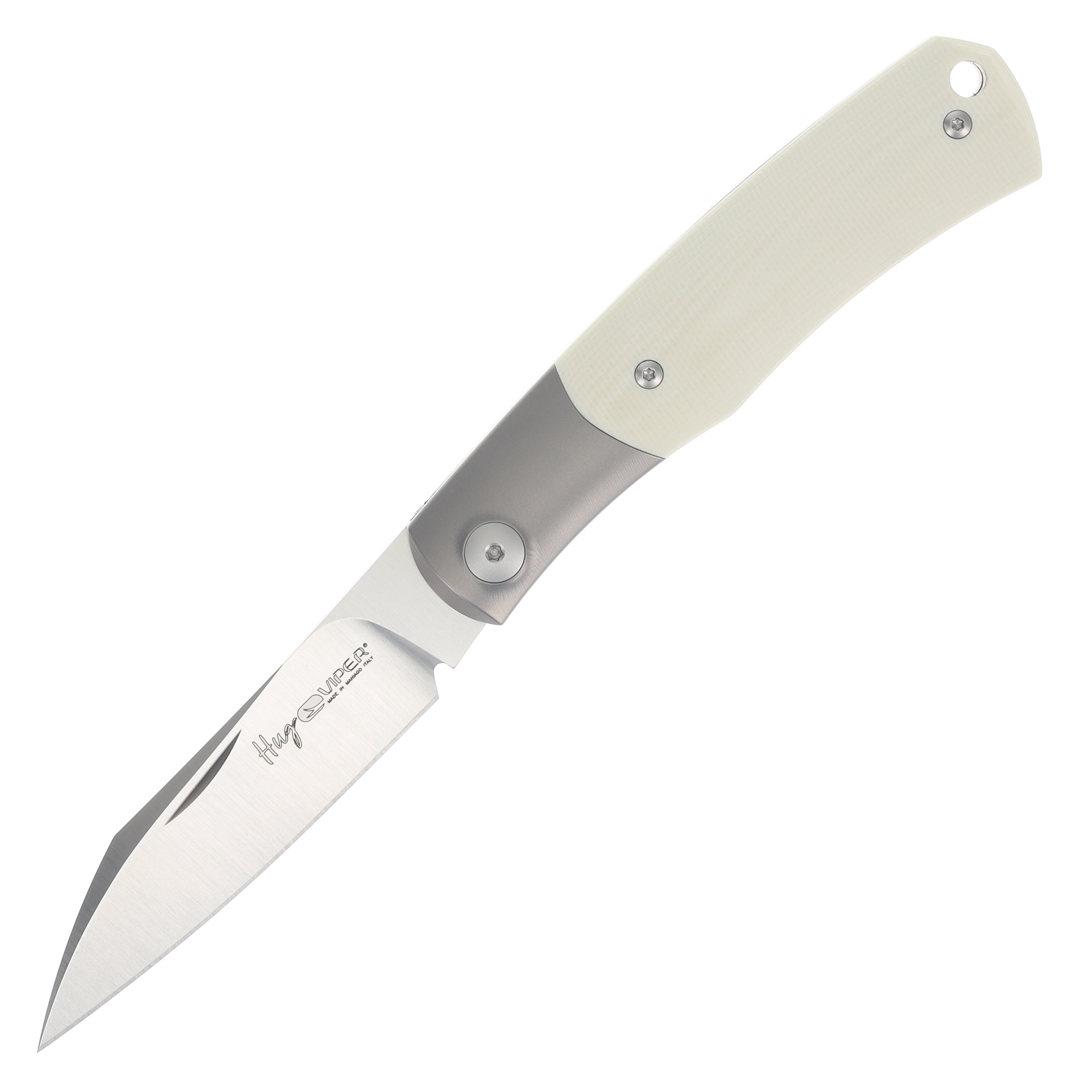Viper Hug One Bolster GI Folding Knife Ivory G-10 V5992GI View 3