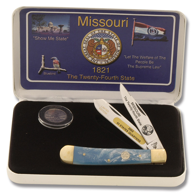 Frost Cutlery Missouri State Quarter & Trapper Collector Set FR312MO View 1