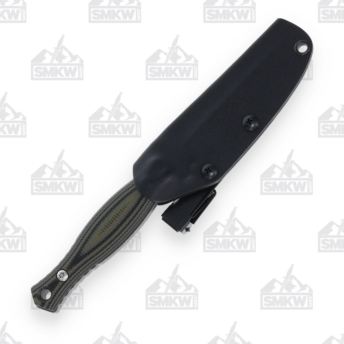 Defiant 7 Les George Galvo Fixed Blade Knife Dark Stonewash Green D7GALVOGRN View 3