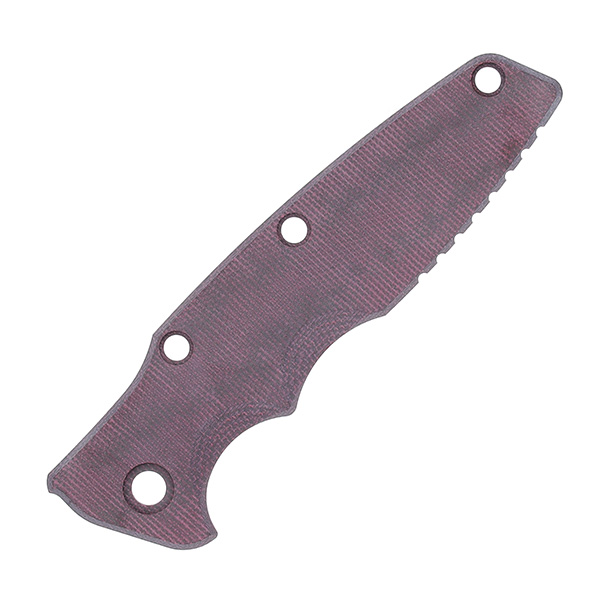 Hinderer Eklipse 3.5" Knife Scale Smooth Burgundy Micarta View 1